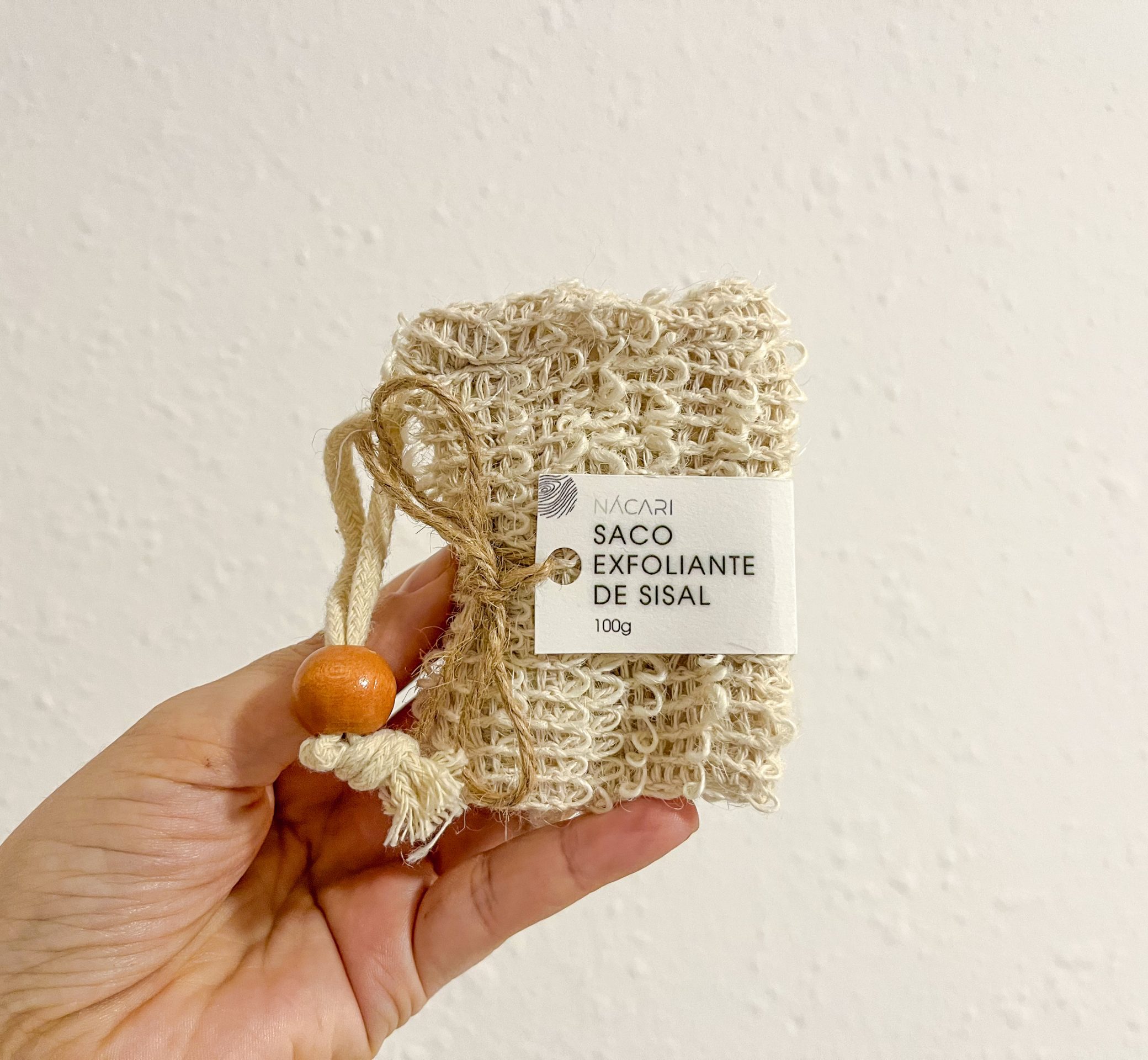 Saco exfoliante de sisal para jabón sólido