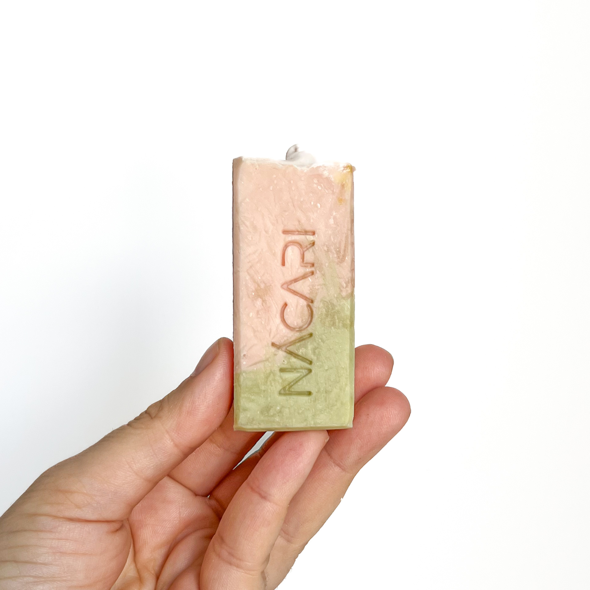 Flor de algodón: jabón sólido facial de rosa mosqueta y aceite de oliva virgen extra - Imagen 2